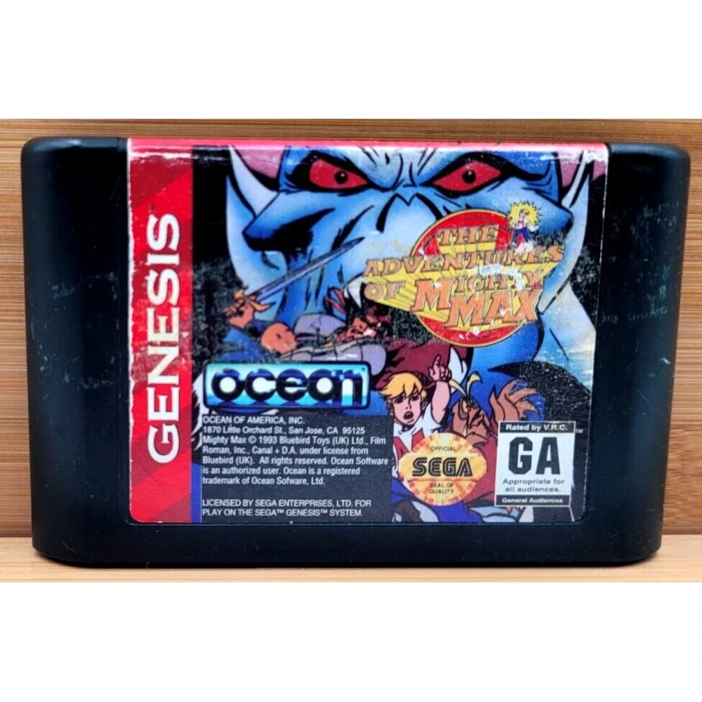 THE ADVENTURES OF‎ MIGHTY MAX SEGA GENESIS GAME  CARTRIDGE